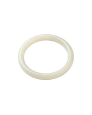 Thin White Jade Bangle