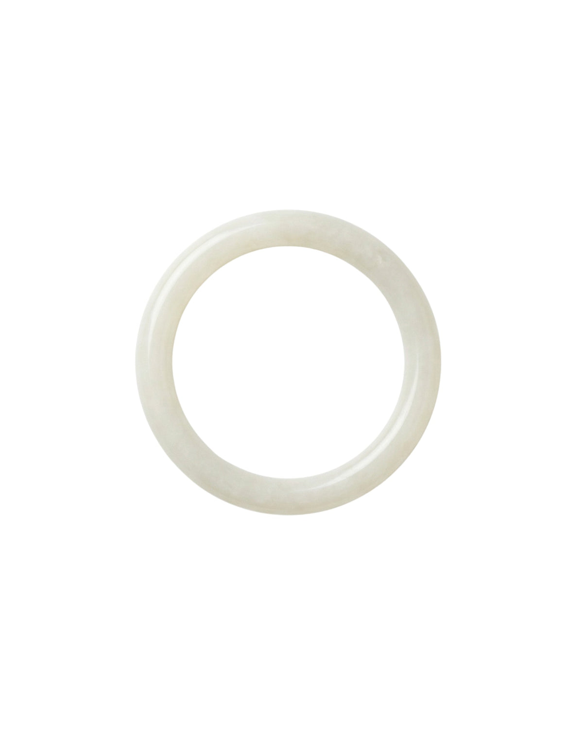 Thin White Jade Bangle