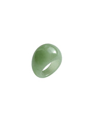 Jade Green Signet Ring