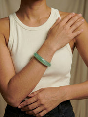 Agave Green Jade Bangle