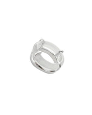 Cove White Jade Sculpted Ring