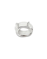 Cove White Jade Sculpted Ring
