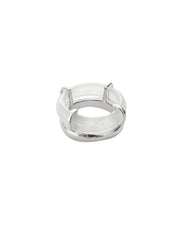Cove White Jade Sculpted Ring