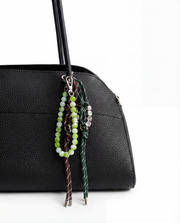 Jade Beaded Bag Charm