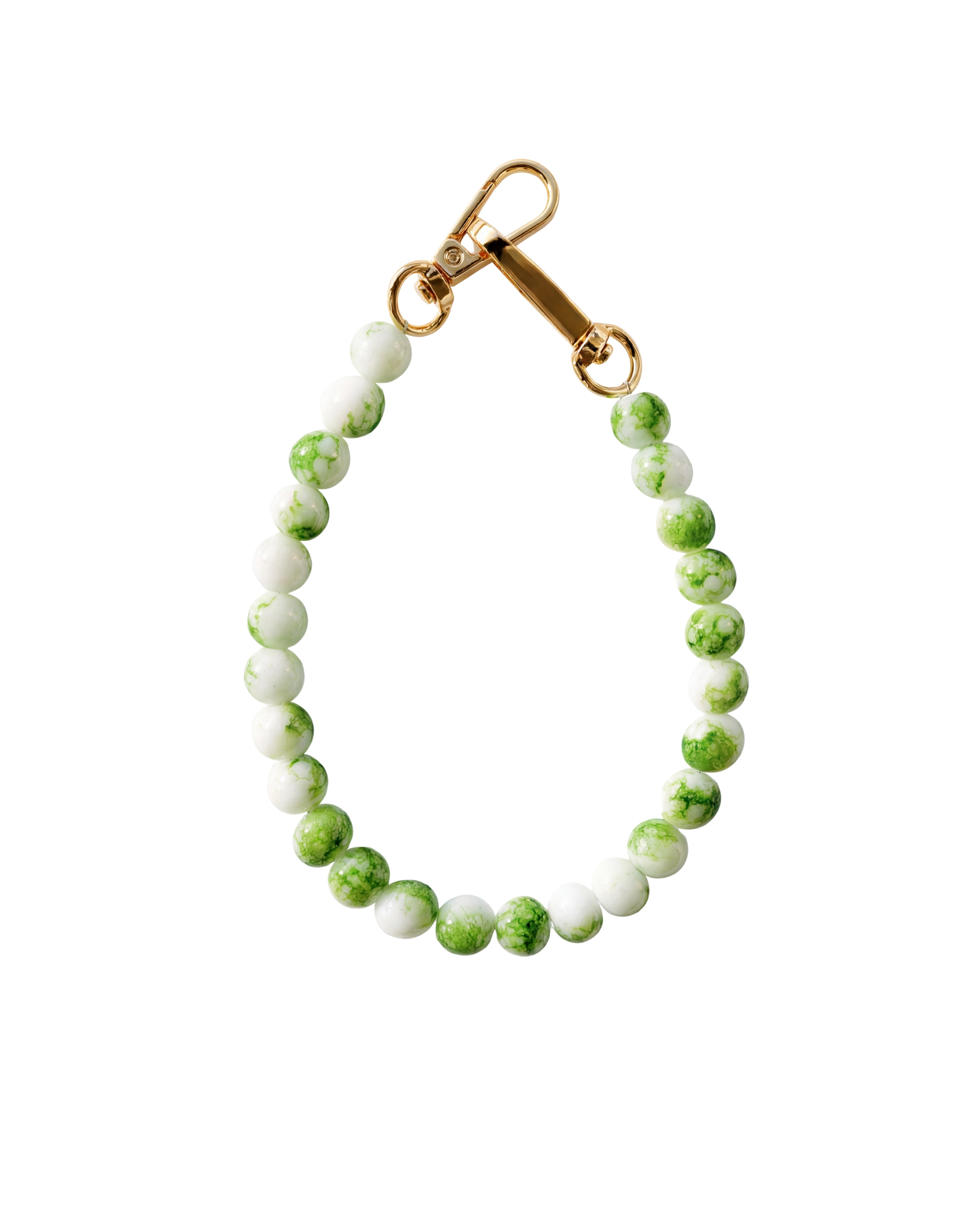 Jade Beaded Bag Charm