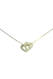 Heart Link Jade Pendant Necklace