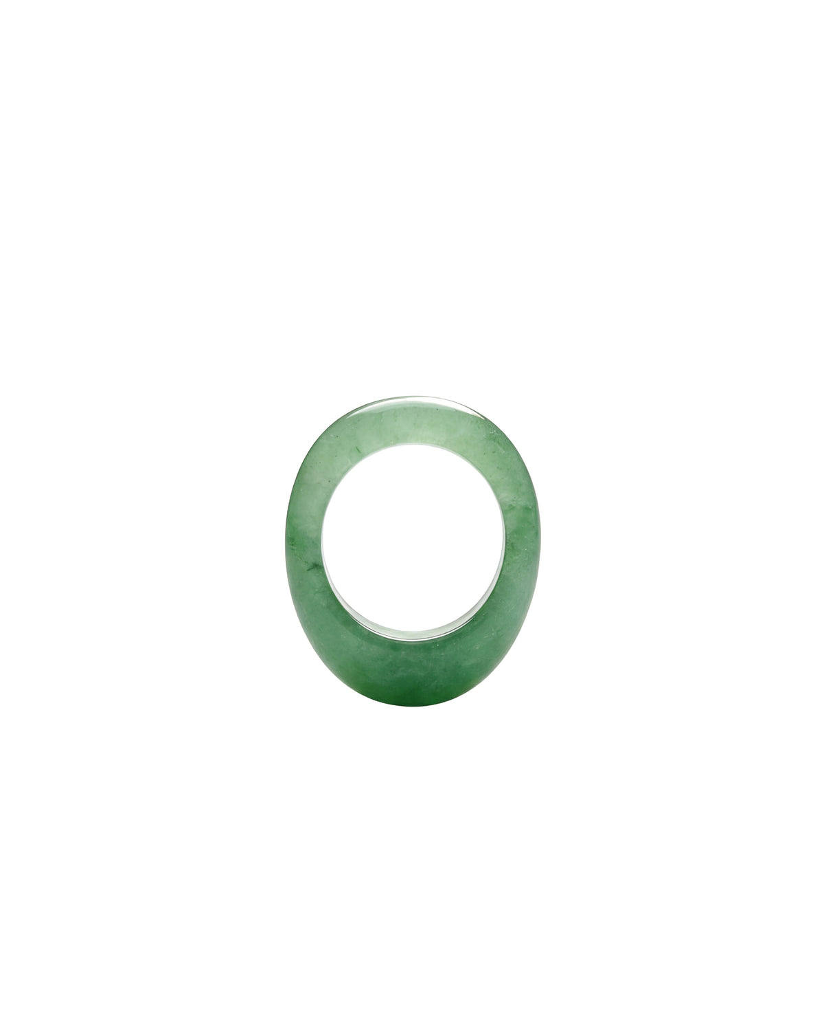 Jade Green Signet Ring
